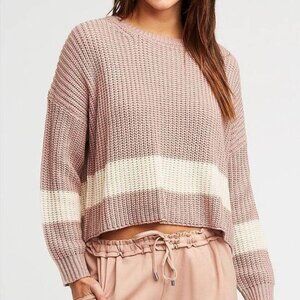 SPLENDID Cropped drop shoulder oversize sweater (size M)